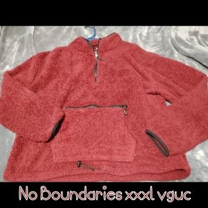 Sherpa half zip pullover